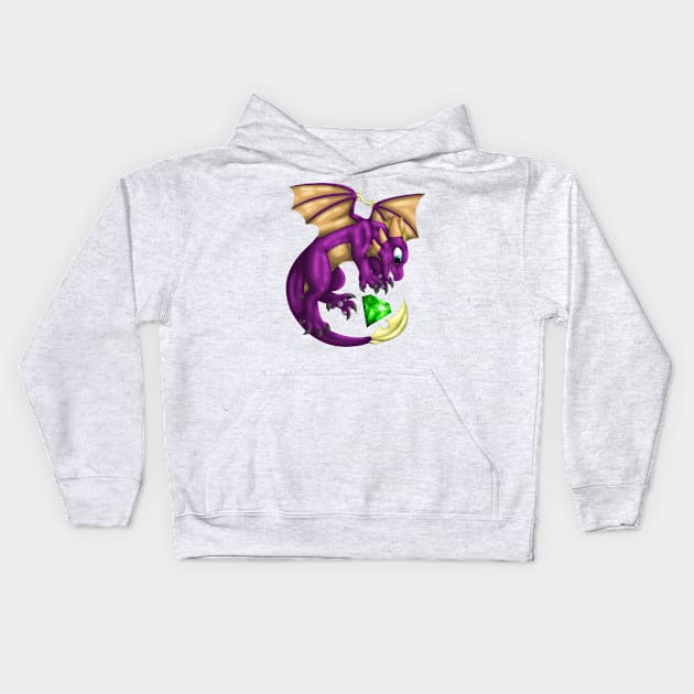 GemBabs: Cynder (Purple) Kids Hoodie by spyroid101